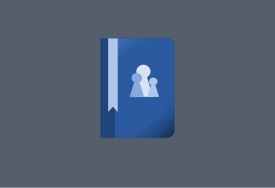 Blue UI contacts clipart