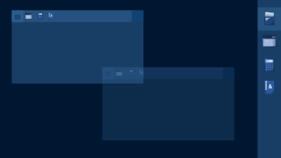 Blue UI mockup #1 clipart