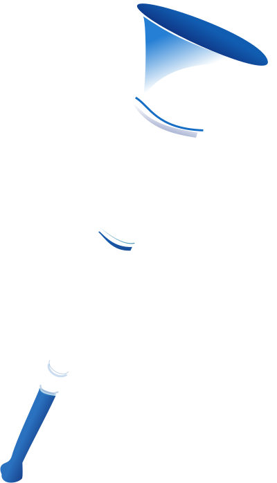 Blue Vuvuzela clipart