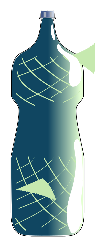 Blue water bottle clipart