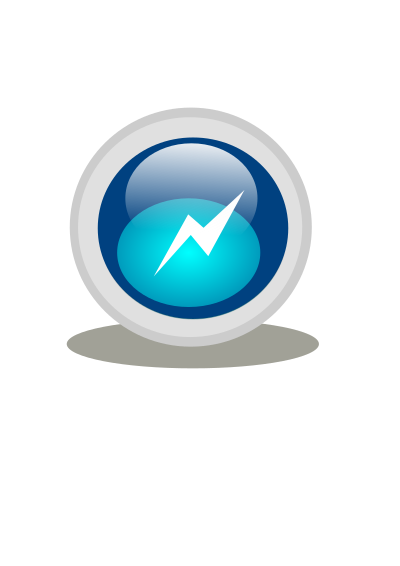 Blue web button clipart