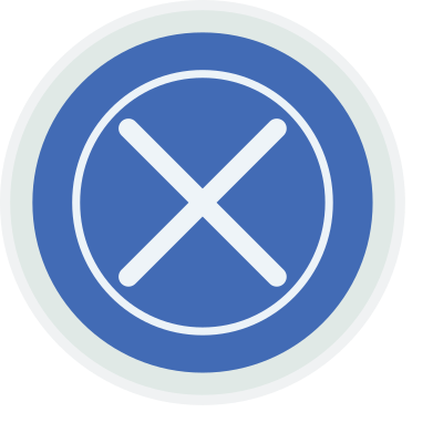 bluebutton X clipart