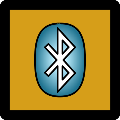 Bluetooth Enabled Icon [Umber] clipart