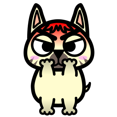 Blushed Dog clipart