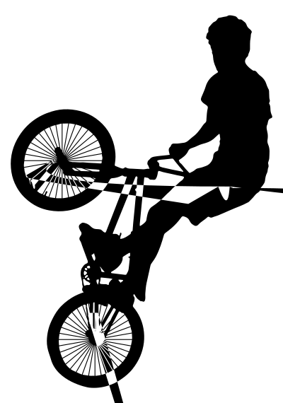 BMX Silhouette clipart