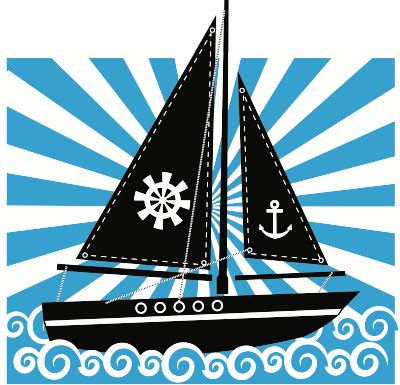 Boat on Sea clipart