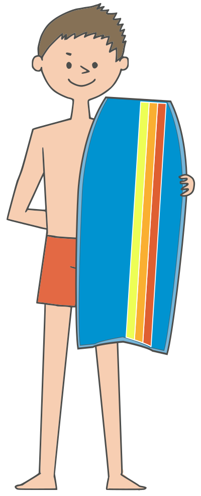 Bodyboard Boy clipart
