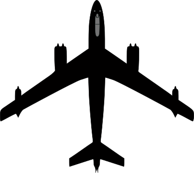 Boeing B47E clipart