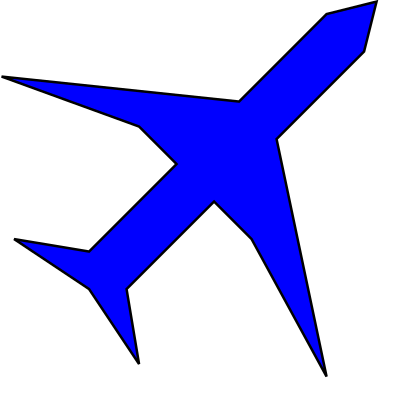 Boing plane icon clipart