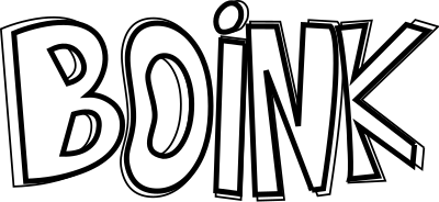BOINK outlined clipart