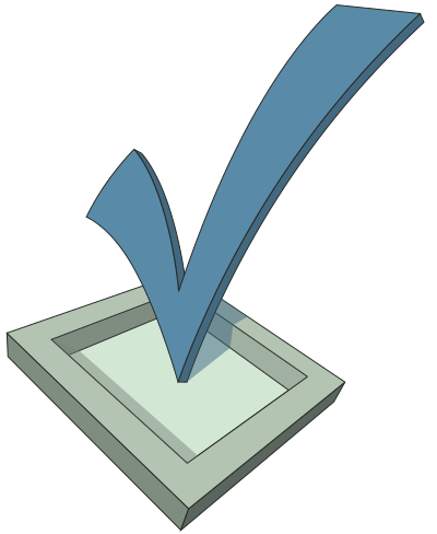 Boite a coche, Checkbox clipart