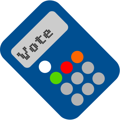 Boitier de vote - Voting pad clipart