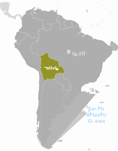 Bolivia location label clipart