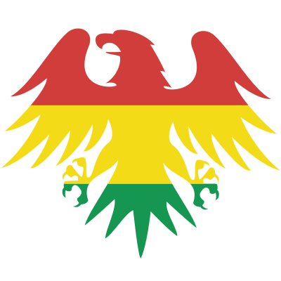 Bolivian flag heraldic eagle clipart