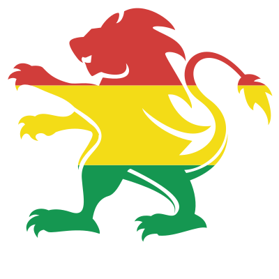 Bolivian flag heraldic lion clipart