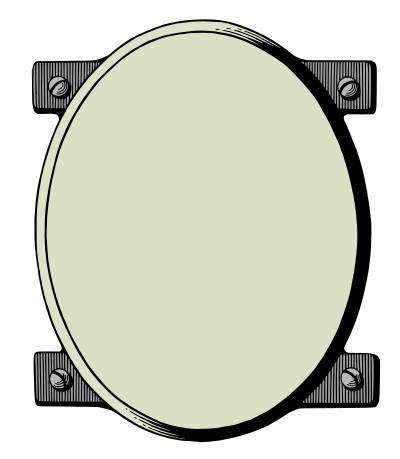 Bolt on Circle Frame - Colour Remix clipart