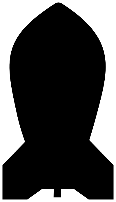 Bomb silhouette clipart