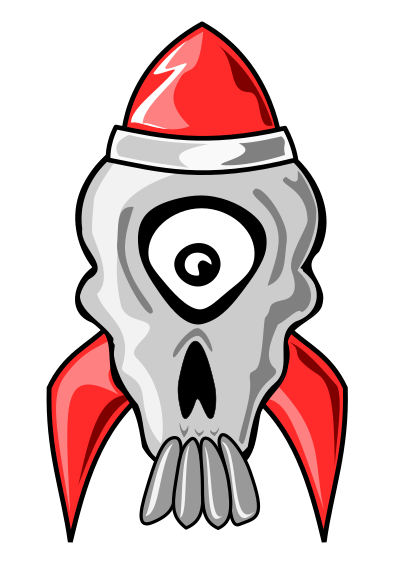 Bomb Skull clipart