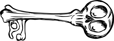 Bone key clipart