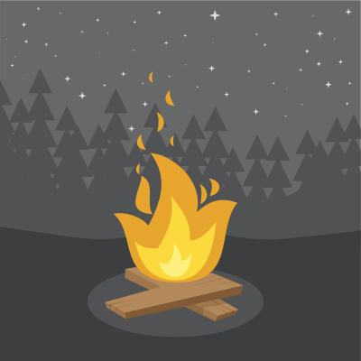 Bonfire clipart