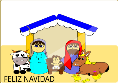 Bonito nacimiento clipart