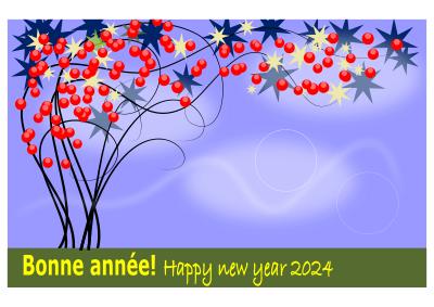 Bonne année 2024 clipart