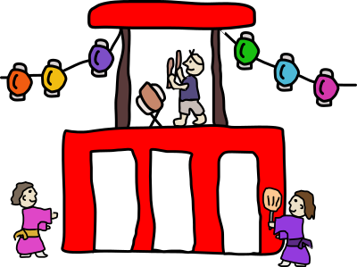Bonodori - Summer in Japan clipart