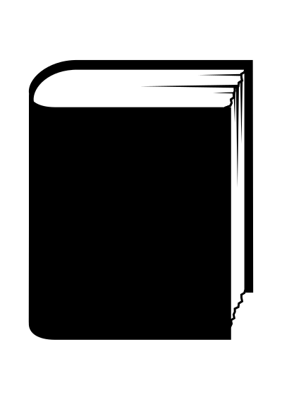 Book generic standing clipart