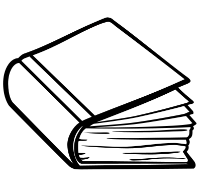 Book - lineart clipart