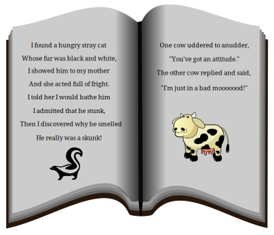 Book of Poems clipart