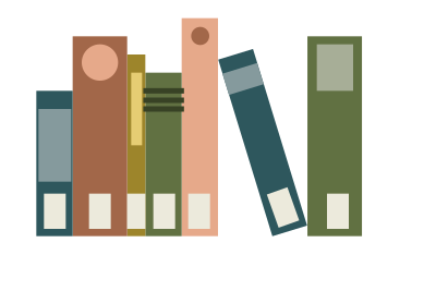 Book spines clipart