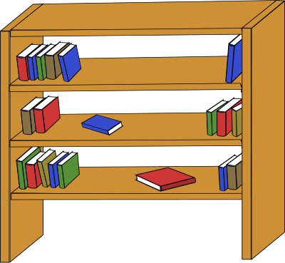 Bookcase clipart