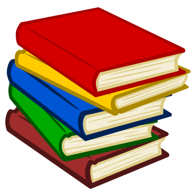Books - coloured clipart