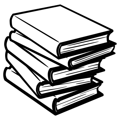 Books - lineart clipart