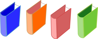 Books of 4 clipart