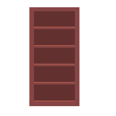 Bookshelf clipart