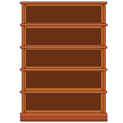 Bookshelf Empty clipart