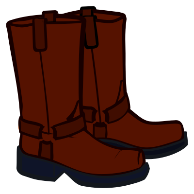 Boots - coloured clipart