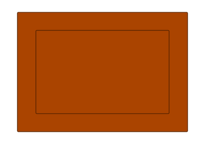 Border with brown leaves clipart
