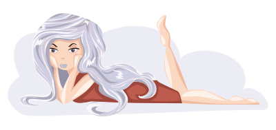 Bored girl clipart