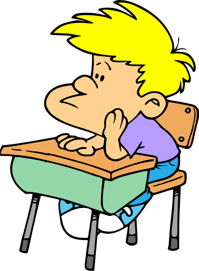 Bored Student clipart