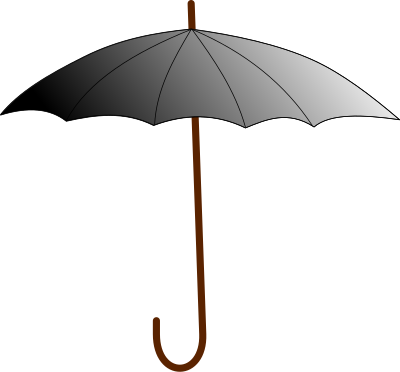 Boring umbrella clipart