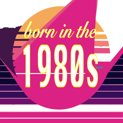 Born in the 1980s clipart