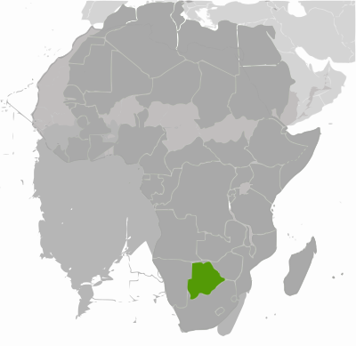 Botswana location clipart