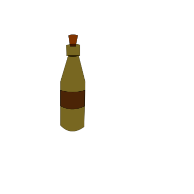 Bottle of ale clipart