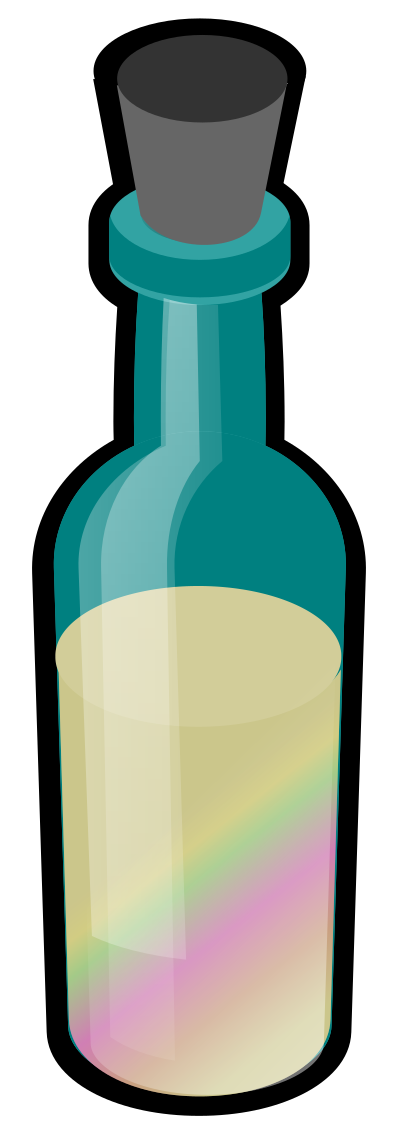 Bottle of Colored Sand clipart