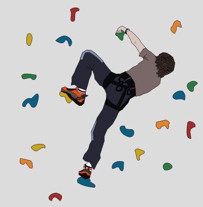 Bouldering clipart