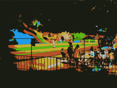 Bouncy Castle Scene 1 clipart