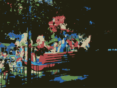 Bouncy Castle Scene clipart