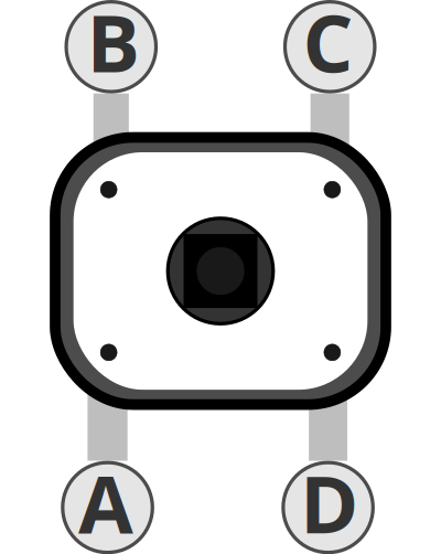 Bouton poussoir numéroté clipart
